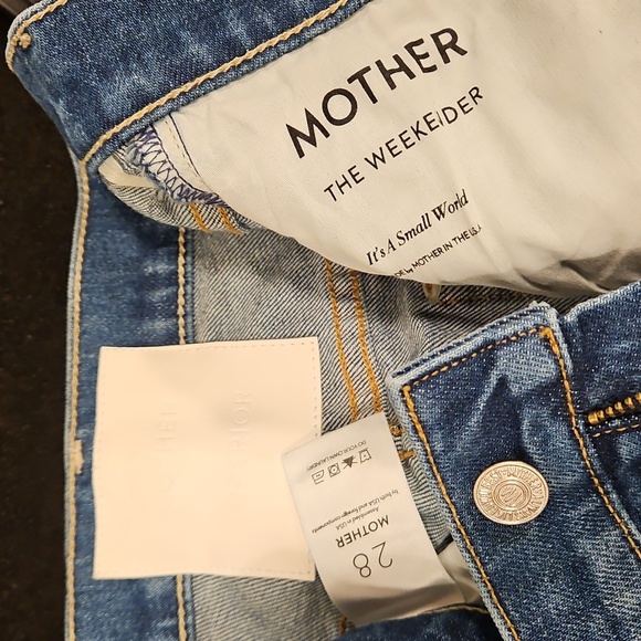 💕MOTHER SUPERIOR💕 The Weekender Flare Jeans ~ It's A Small World 28 NWOT - Picture 16 of 16